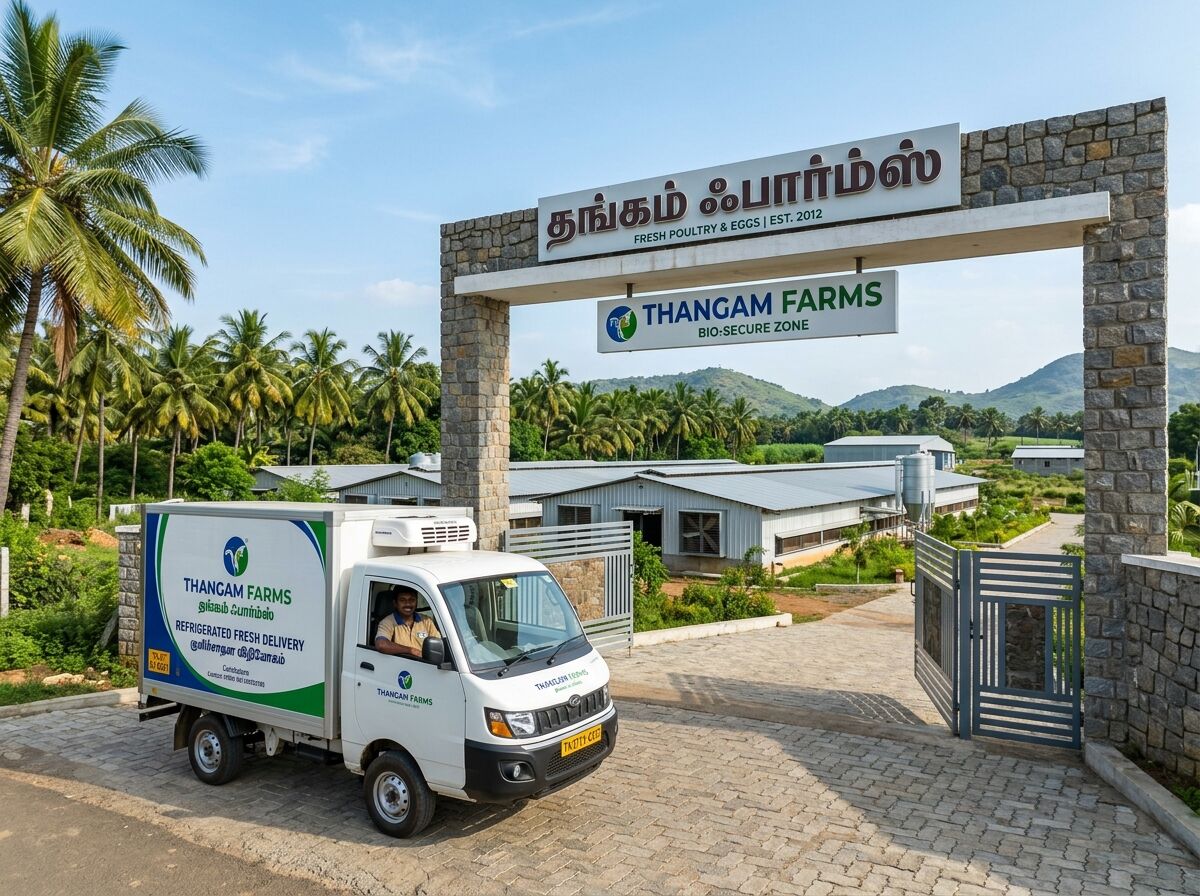Thangam Farms Commercial Refrigerated Delivery Fleet Coimbatore